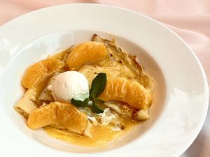 Блины "Креп Сюзетт" в карамельно-апельсиновом соусе 210г